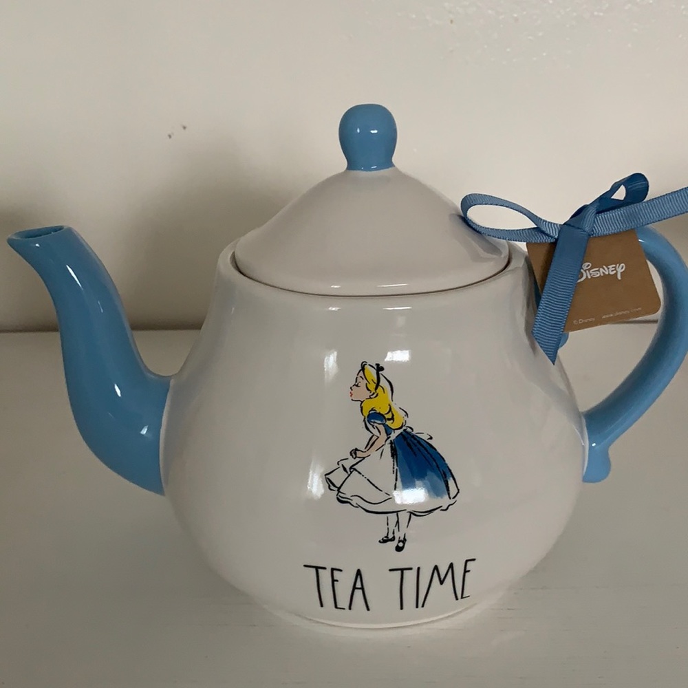 Disney Rae Dunn Artisan Collection Alice in Wonderland Tea Time Pot.
